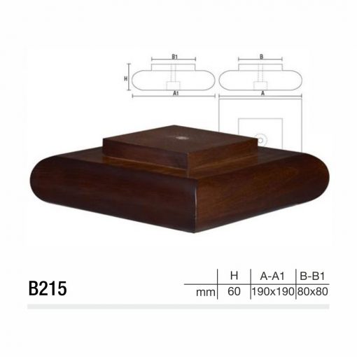 Mobilier lemn masiv - Picioare mobilier B215 Picioare mobilier