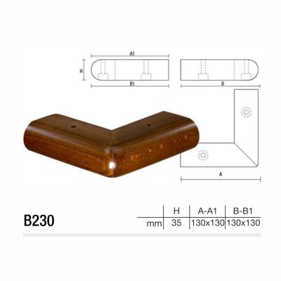 Mobilier lemn masiv - Picioare mobilier B230 Picioare mobilier